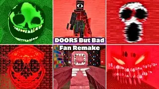 DOORS But Bad Fan Remake : The Backdoor + ROOMS + Hotel - Full Walkthrough | ROBLOX