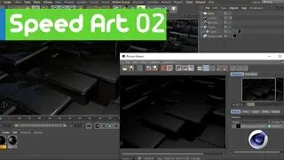 Speed Art  Black background - Tutorial CINEMA 4D