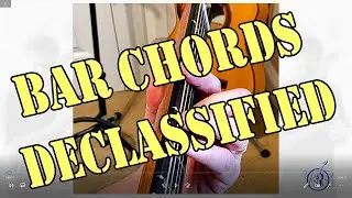 BAR CHORDS - An easier way to play them step by step