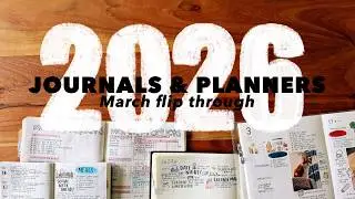 March in my Journals + Planners // Take-A-Note, 5 year journal, Craft Planner, EDC