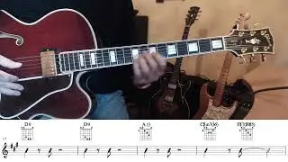 Jazz Blues Etude 4 (3 note chords)