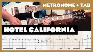 The Eagles - Hotel California - Guitar Tab | Metronome | No Audio | Lesson