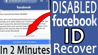 How to Recover Disabled facebook account | Disabled ID recover 2021