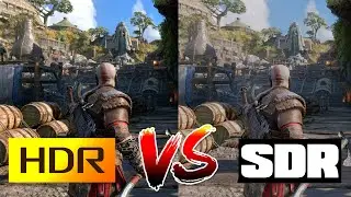 God of War Ragnarök PS5 - HDR vs SDR - HDR Is A Must Have In This Game!