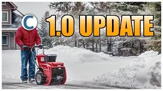 This Petrol Snow Blower Is The Best Tool Yet | Snow Plowing Simulator 1.0 Update Ep. 4