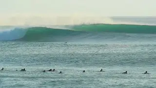 STILL BIG WAVE SURFING LOW TIDE AT IMPOSSIBLE & BINGIN SUNSET.