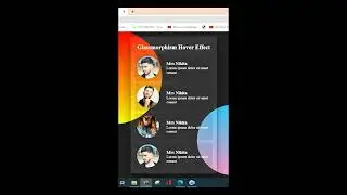 glassmorphism hover effect