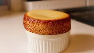 Thai Style Coconut Souffle with Palm Sugar and Pandan Leaf