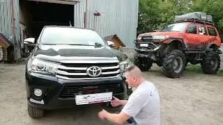 Toyota HiLux Установка лебёдки в штатный бампер. Скрытая установка лебёдки. Как это устроено.