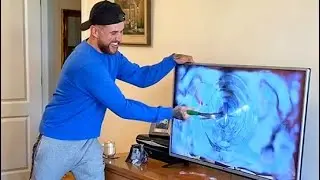 I SMASHED MY GRANDMAS TV (PRANKS)