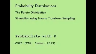 Simulating the Pareto Distribution with Inverse Transform Sampling