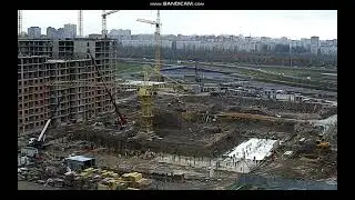 Монтаж башенного крана кб 581. Часть 11. Установка стрелы. Финал