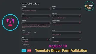 🤯Angular 18 Template Driven Form Validation Demo | Angular 18 Template Driven Form | Angular 18