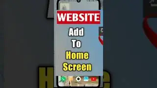Add Website to Home screen on android or iphone add Website shortcut to home screen 
