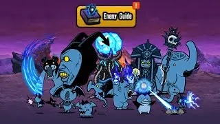 Battle Cats All Aku Enemies in Enemy Guide! | Aku Realms Theme 1 | 10.9