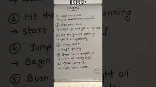IDIOMs of the Day #english #englishlanguage #exam #learn #englishgrammar #ytshorts