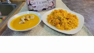 Arroz con calabaza y crema de calabaza ,riquisima y no te lo puedes perder ,no imaginas que facil .
