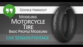 Motorcycle tire modeling in 3Ds Max - hi-poly version