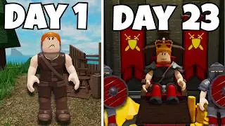👑 becoming KING in a PUBLIC SERVER in ROBLOX! (The Survival Game) 👑