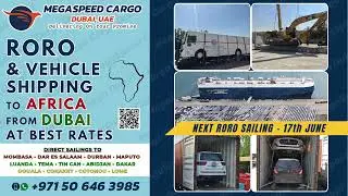 RORO #Shipping To #Africa from #Dubai | #Cars #cargo #heavyequipment | MegaSpeed Cargo, Dubai