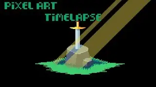sword on the stone pixelart timelapse