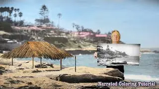 Hand Coloring the Windansea Shack with Marshall Photo Oils on Photo Paper