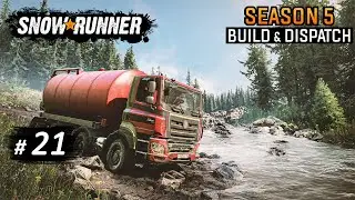 SnowRunner (Season 5: Build & Dispatch) - #21 - Дон - Смытый мост (ч.2) | с. Поддонское