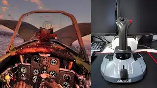 Первый бой на новом джойстике Thrustmaster Airbus на истребителе 