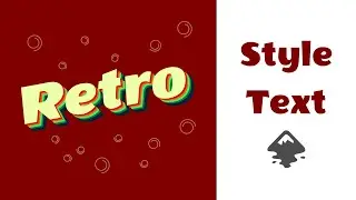 Inkscape SVG Tutorial - How To Draw Retro Text Style