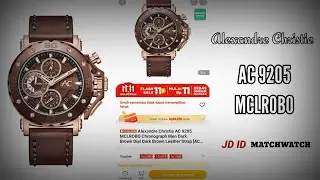 ALEXANDRE CHRISTIE, AC 9205 MCLROBO MEN DARK BROWN