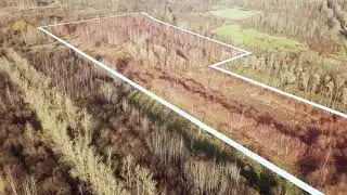 Съемка с дрона с выделением участка