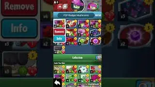 Plant's vs zombie hero's NightCap Reupload Budget Mushroom Updated Deck