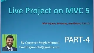 Live Project on MVC 5/6 Part-004