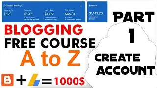 Blogger Account Kaise Create Krein | Part 1 | Tech Free