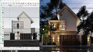 TUTORIAL ENSCAPE 4.4 EXTERIOR | NIGHT RENDER