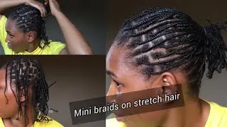 MINI BRAIDS ON STRETCH 4B/C NATURAL HAIR
