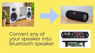 Convert any of your speaker to bluetooth speaker with Bluetooth MP3 Module || FM , SD Card ,Pendrive