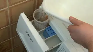 Manually adding water to washing machine