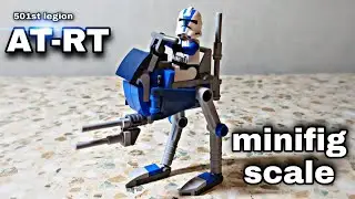 Lego 501st Legion AT-RT Minifig Scale Review and speed build