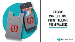 Printed Montego Dual Pocket Silicone Phone Wallets