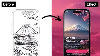 Travel APP Sign up Design｜Figma+Procreate+midjourney