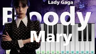 Lady Gaga - Bloody Mary/ Piano Tutorial/ easy piano notes/ regTune