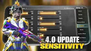 New Update 4.0⚡Best Sensitivity Code + Control Settings Pubg Mobile/Bgmi Sensitivity 2025