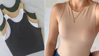 como hacer un top basico /DIY crop top basico sin mangas (TUTORIAL)