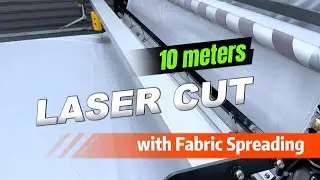 10m Ultra-long Table Size Flatbed Laser Cutter with Fabric Spreading Machine