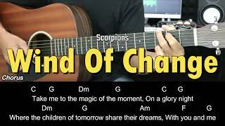 Wind Of Change - Scorpions | EASY Guitar Tutorial with Chords / Lyrics - Guitar Lessons
