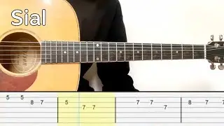 mahalini - sial (Easy Guitar Tabs Tutorial)