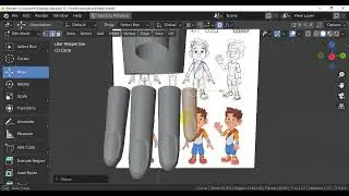 الأسبوع الثاني 2 --  تكملة محاضرة نمذجة شخصية كرتونية Blender