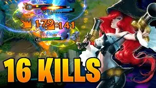 16 Kills in HIGH Tier RANKED in Wild Rift! Miss Fortune Gameplay!