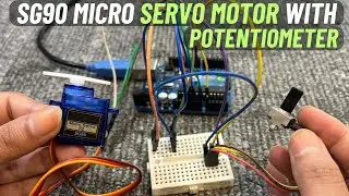 Arduino Servo Motor Control with Potentiometer | Example Code | English Subtitle